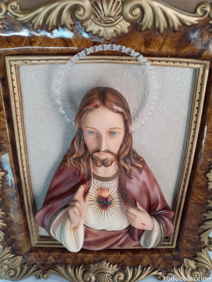 Arte: PRECIOSO SAGRADO CORAZ&Oacute;N DE JES&Uacute;S. - Foto 10
