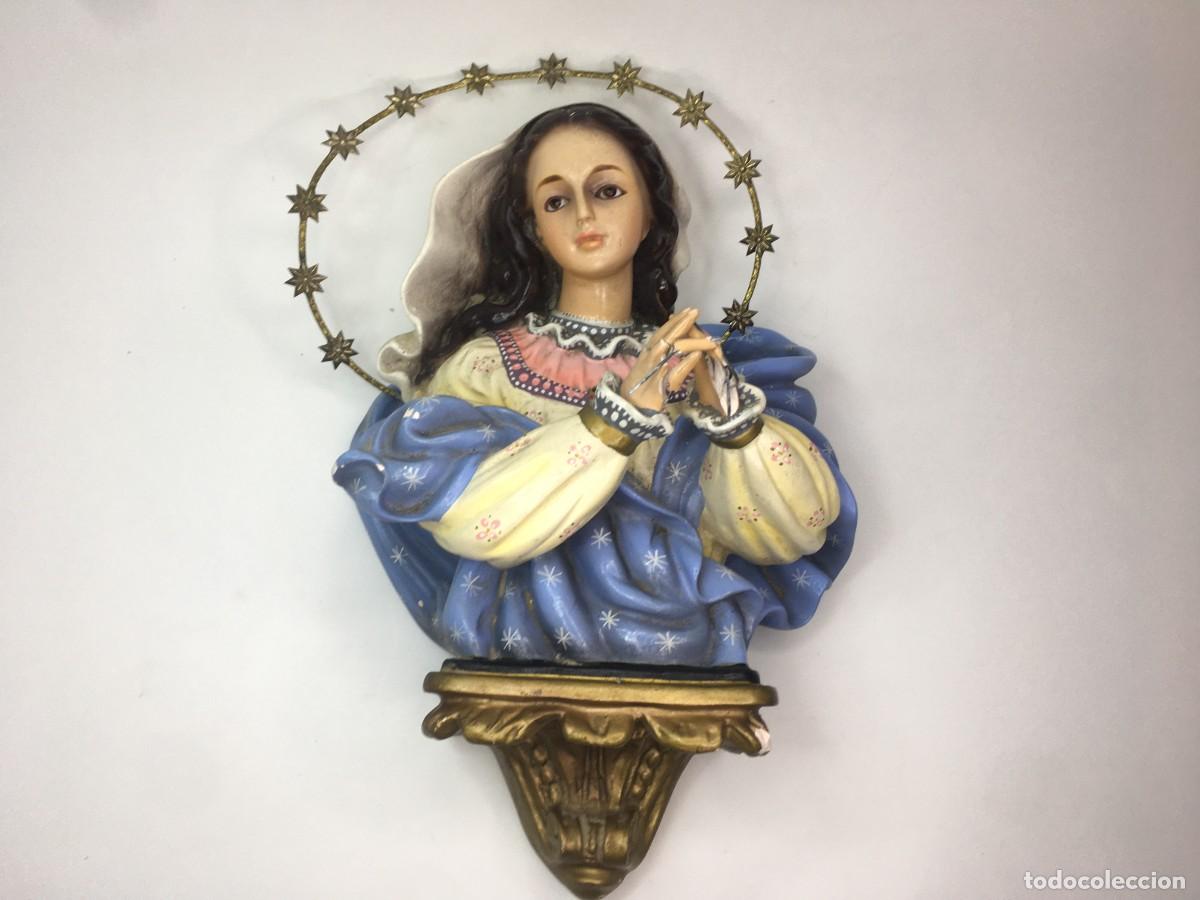 Arte: BUSTO VIRGEN DE LA INMACULADA - GUALUPE OLOT - Foto 1