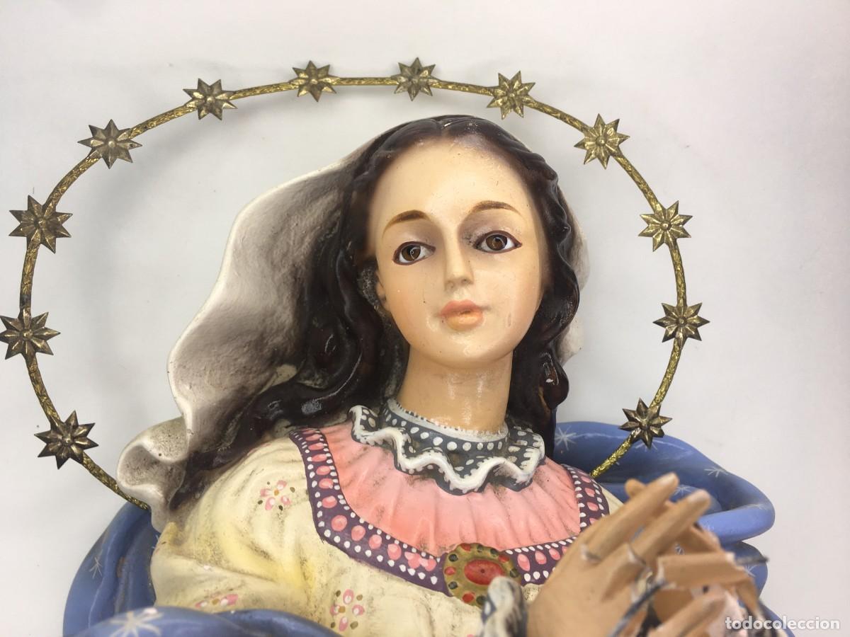 Arte: BUSTO VIRGEN DE LA INMACULADA - GUALUPE OLOT - Foto 2