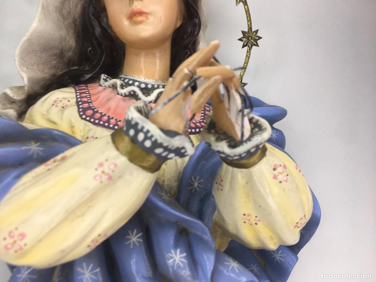 Arte: BUSTO VIRGEN DE LA INMACULADA - GUALUPE OLOT - Foto 3