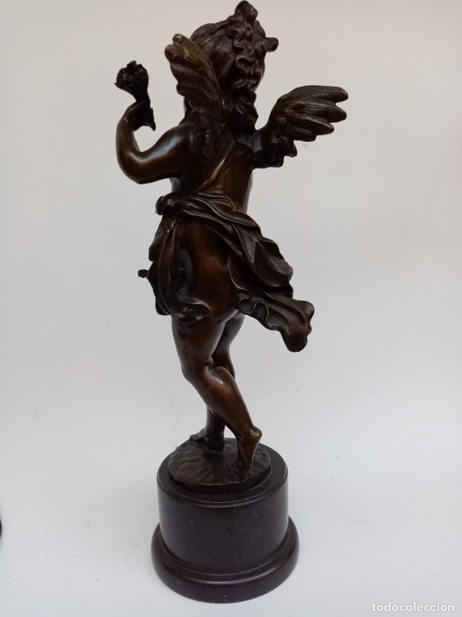 Arte: escultura de bronce-querubin- - Foto 4