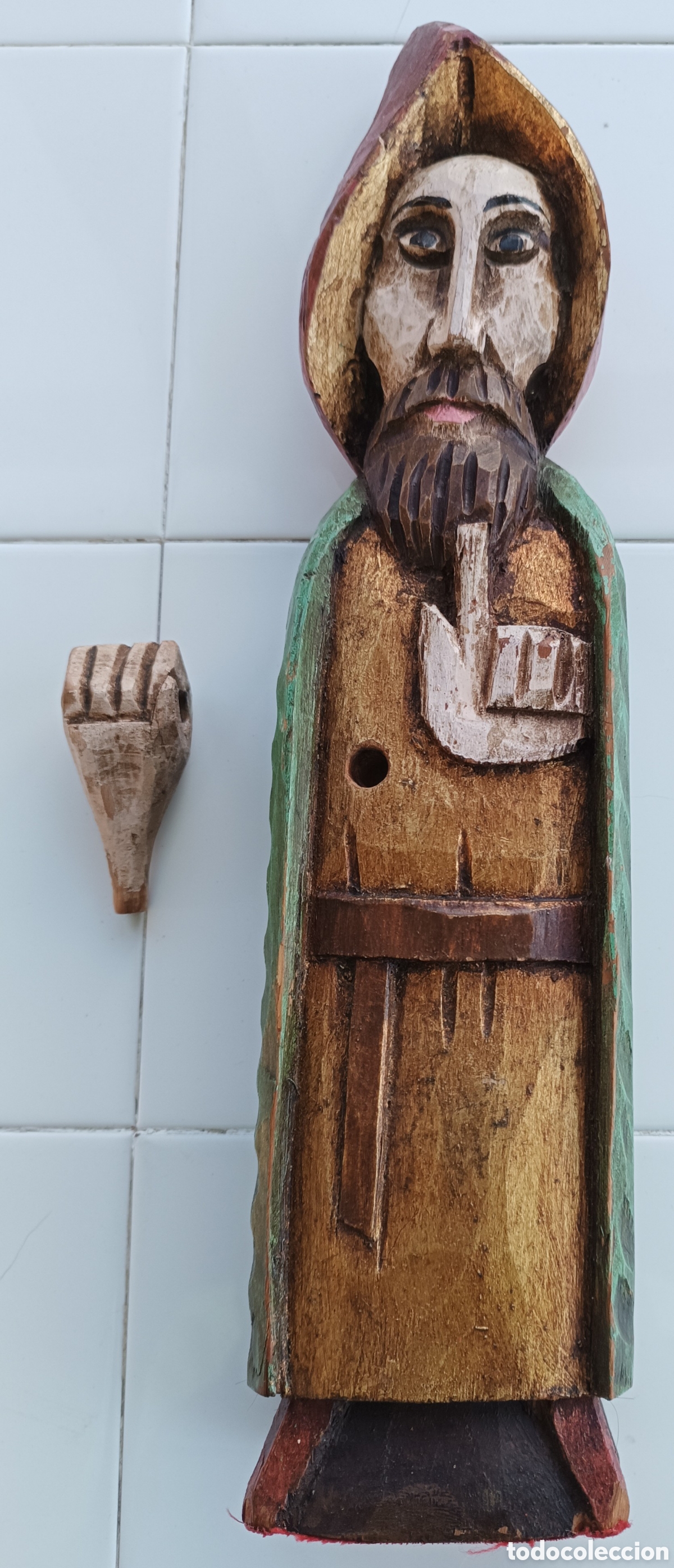 Arte: CRISTO tallado en madera. - Foto 3