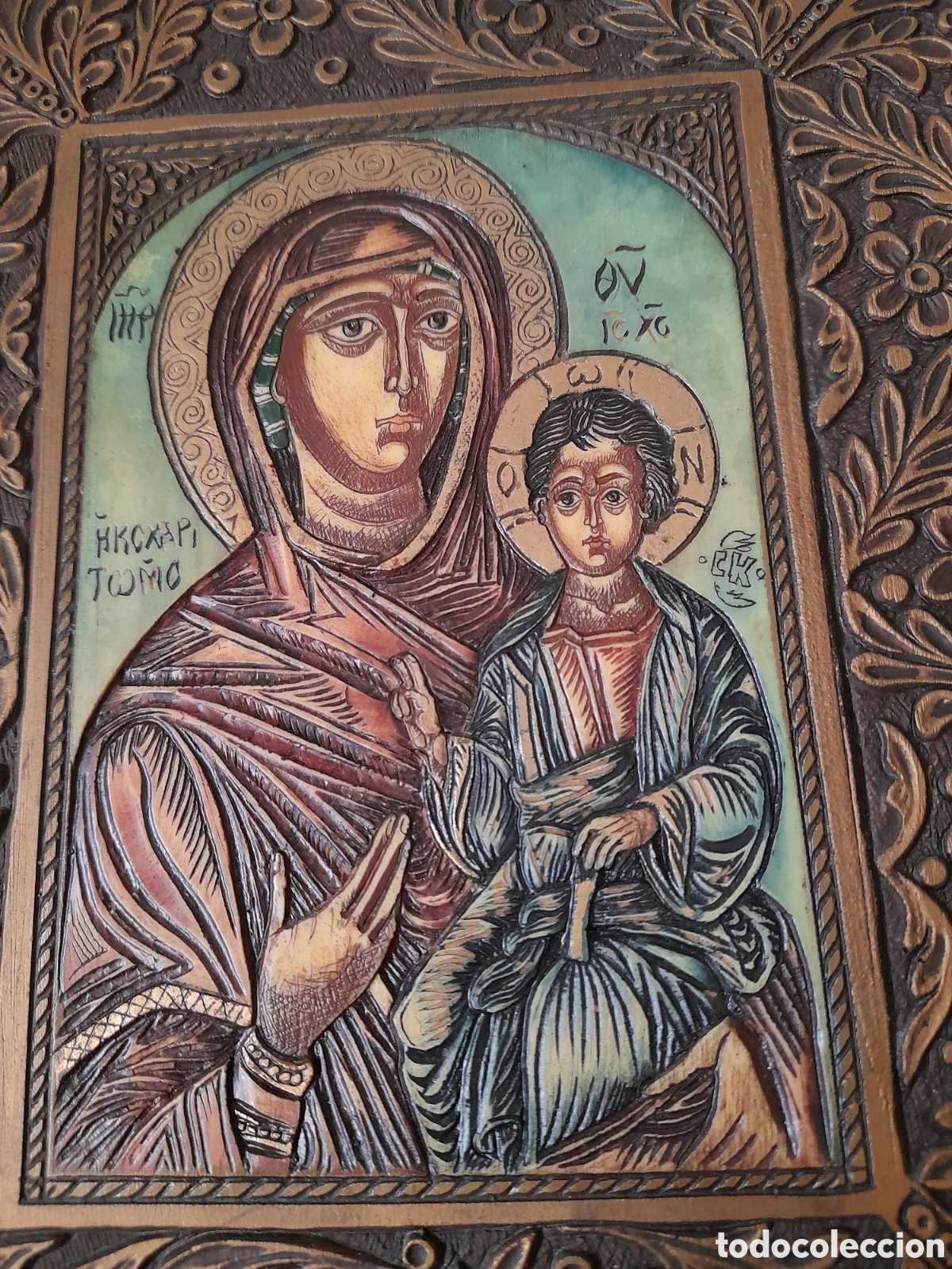 Arte: Magn&iacute;fico icono, tallado - Foto 2