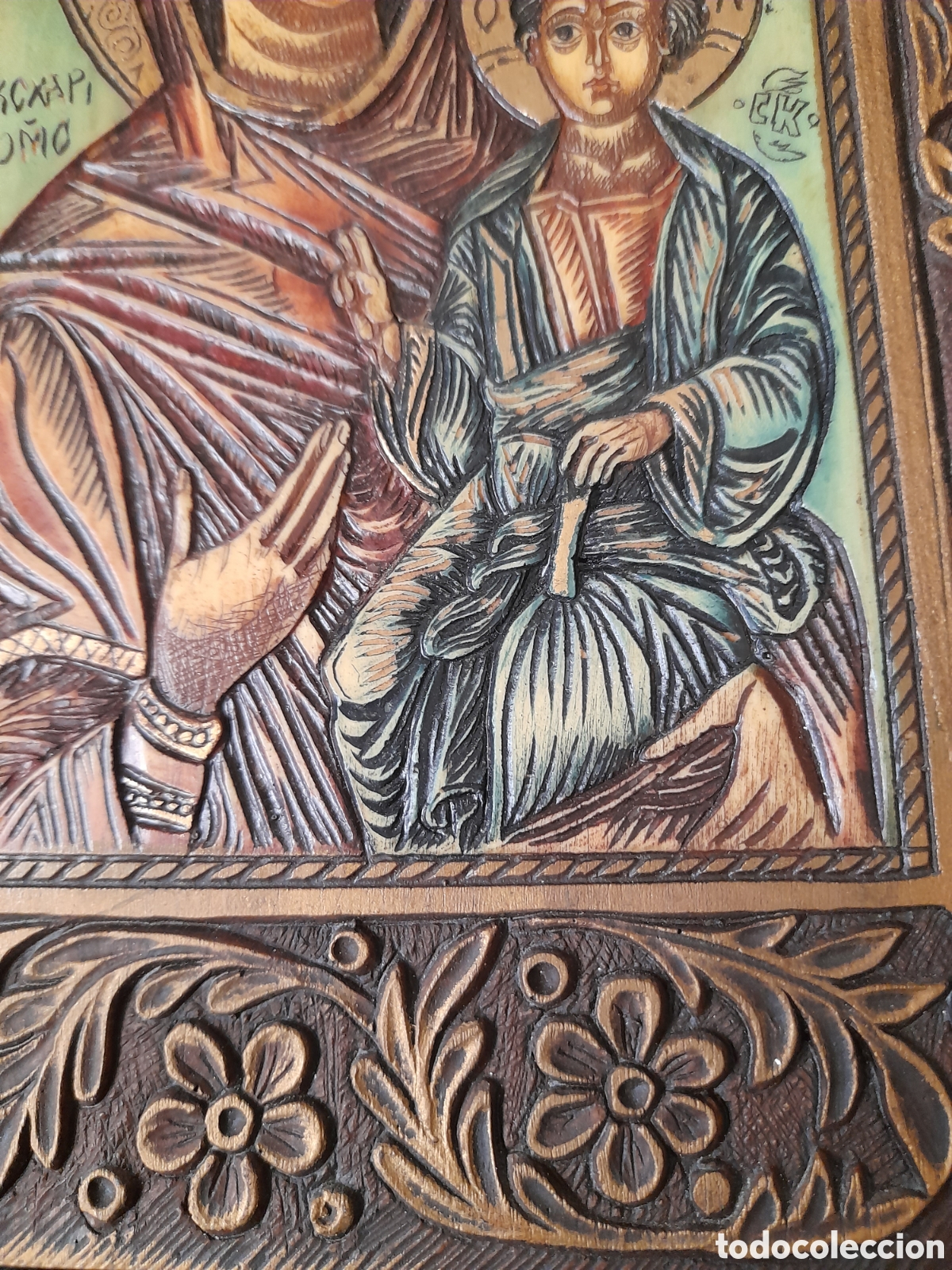 Arte: Magn&iacute;fico icono, tallado - Foto 5