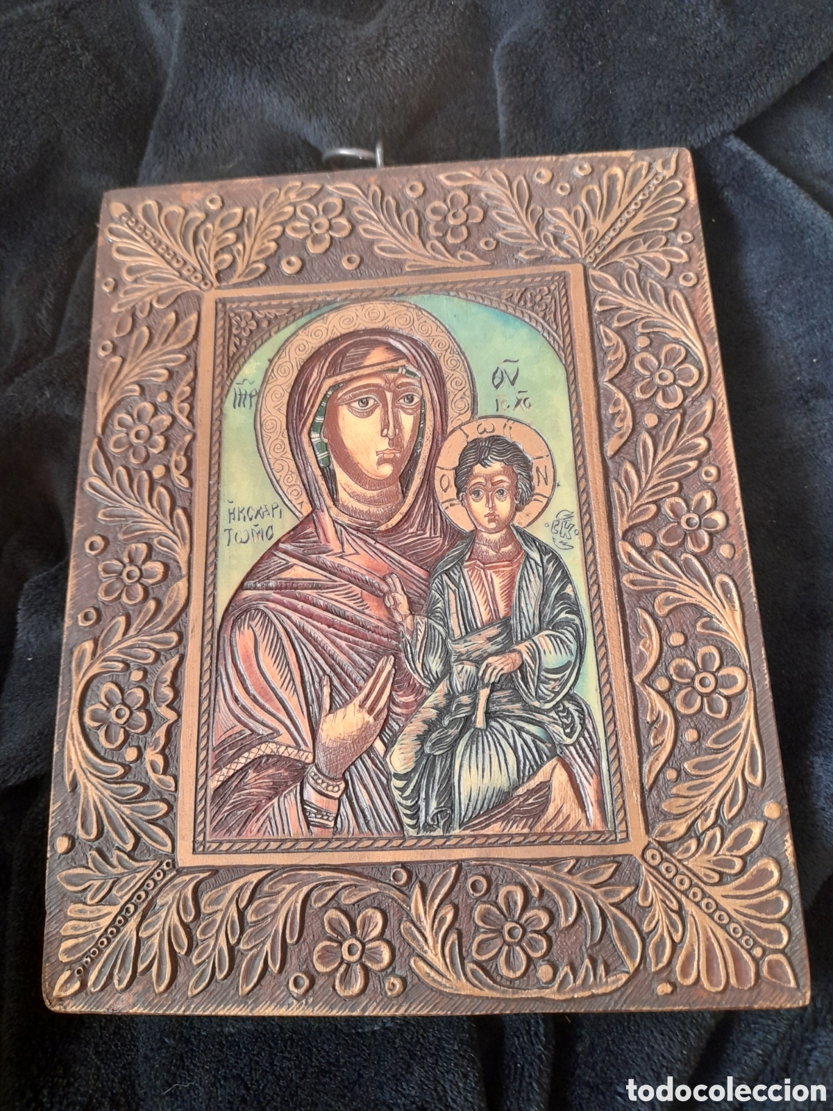 Arte: Magn&iacute;fico icono, tallado - Foto 1
