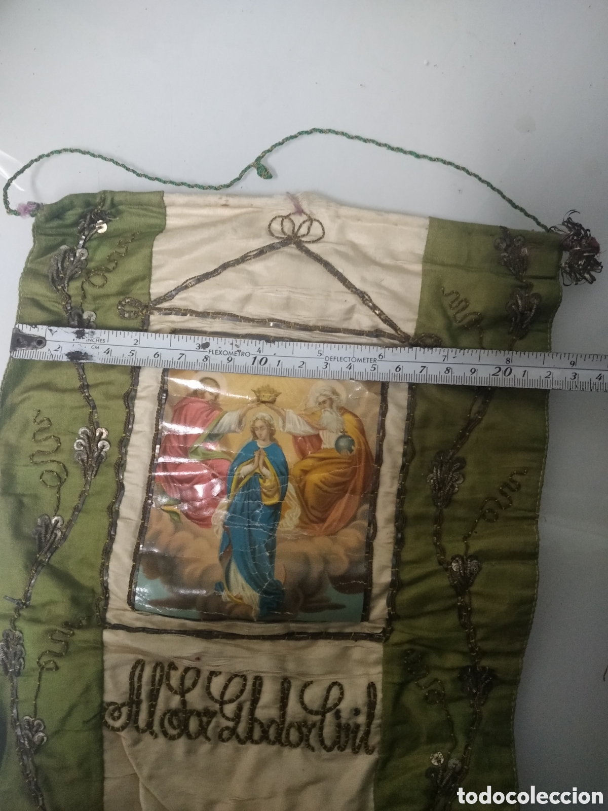 Arte: PAREJA DE ESTANDARTES EN SEDA - Foto 7