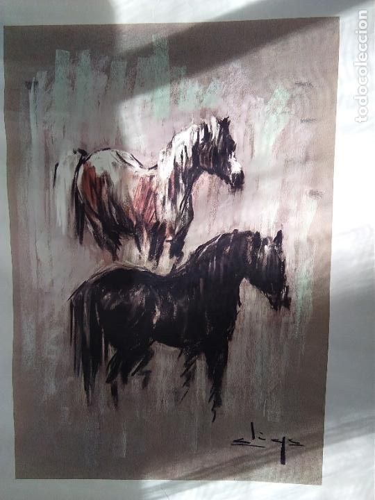 Arte: LITOGRAFIA CARLOS ALIAGA 65X48CMS. - Foto 2