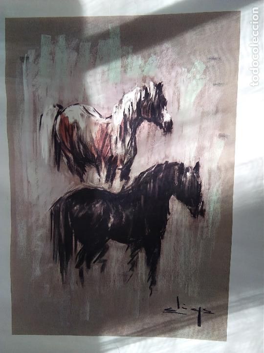 Arte: LITOGRAFIA CARLOS ALIAGA 65X48CMS. - Foto 1
