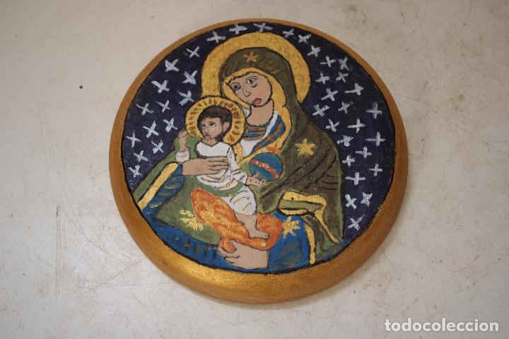Arte: icono de madera pintado a mano - Foto 3