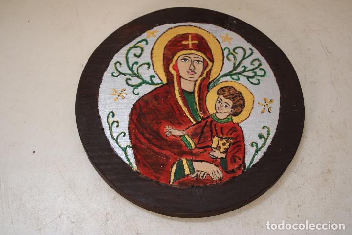 Arte: icono de madera pintado a mano - Foto 2