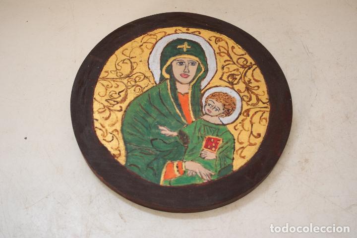 Arte: icono de madera pintado a mano - Foto 2