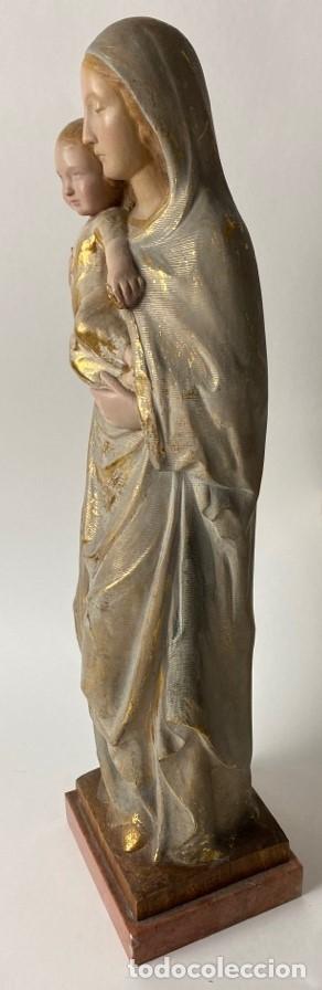 Arte: VIRGEN DE MADERA POLICROMADA DE AUTOR - Foto 2