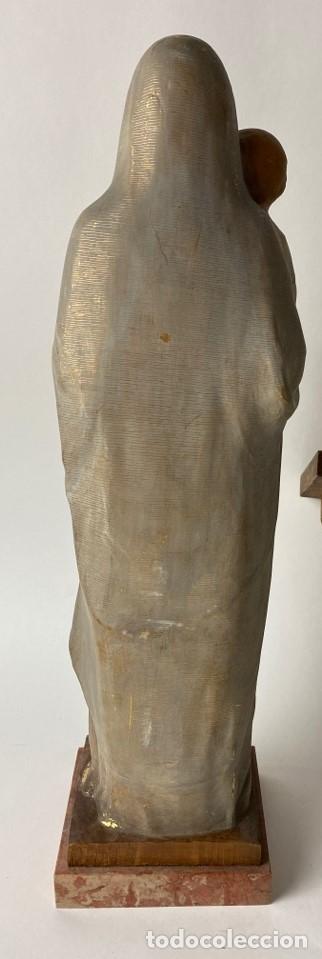 Arte: VIRGEN DE MADERA POLICROMADA DE AUTOR - Foto 3
