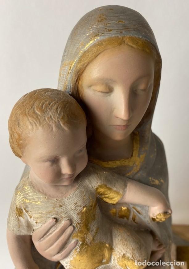 Arte: VIRGEN DE MADERA POLICROMADA DE AUTOR - Foto 6