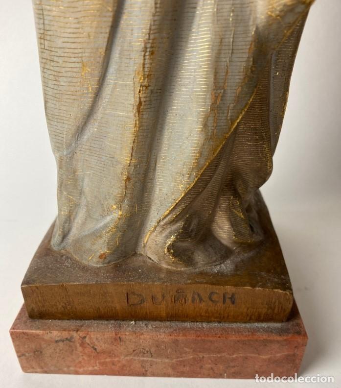 Arte: VIRGEN DE MADERA POLICROMADA DE AUTOR - Foto 9