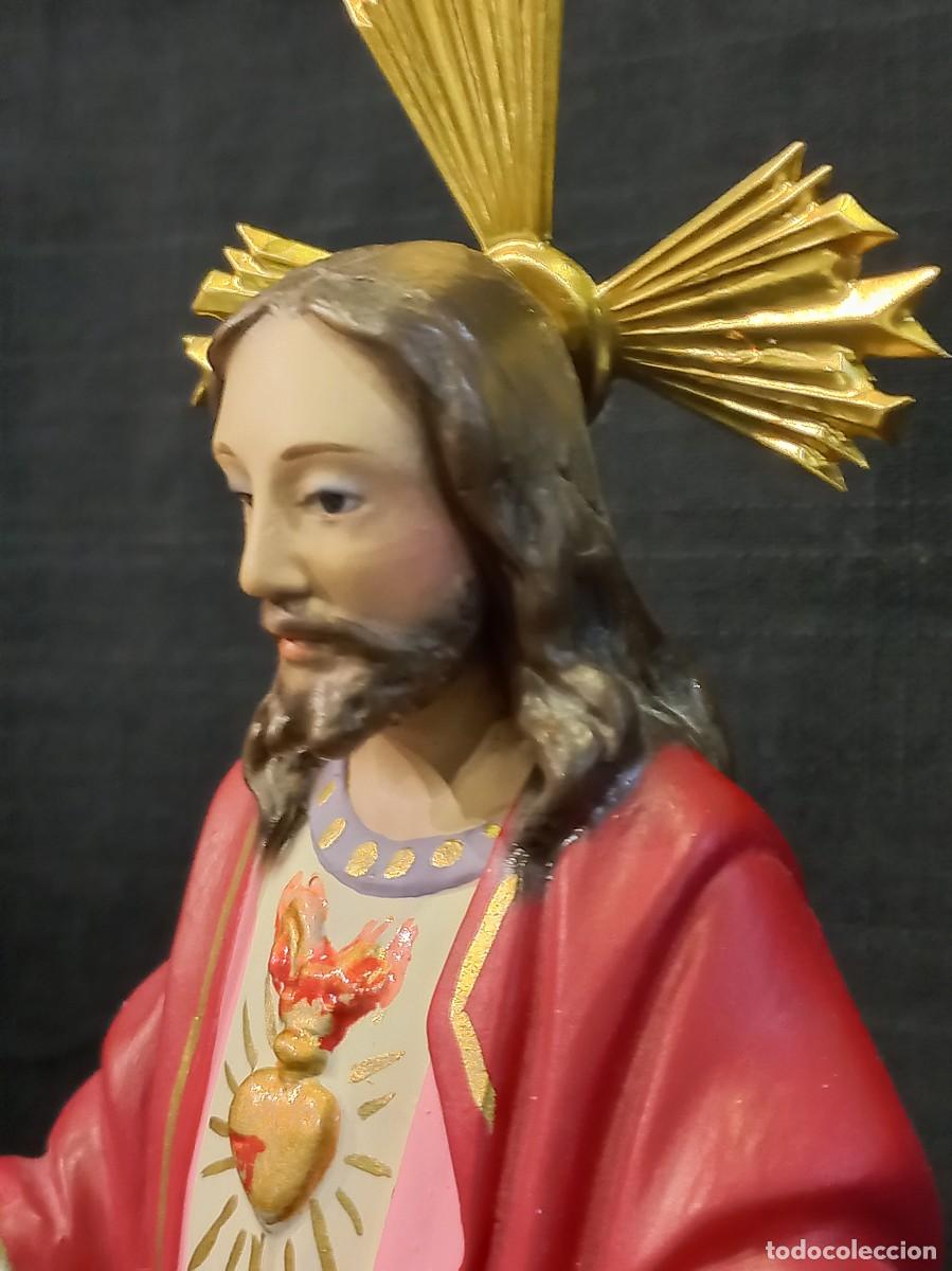 Arte: &uml;SAGRADO CORAZ&Oacute;N DE JES&Uacute;S&uml; (20cm) - Foto 4