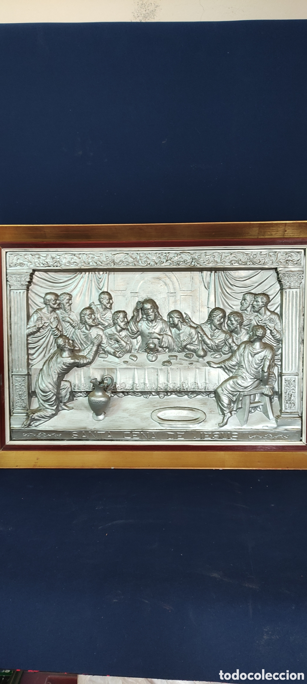 Arte: CUADRO LA &Uacute;LTIMA CENA DE LATON REPUJADO - Foto 2