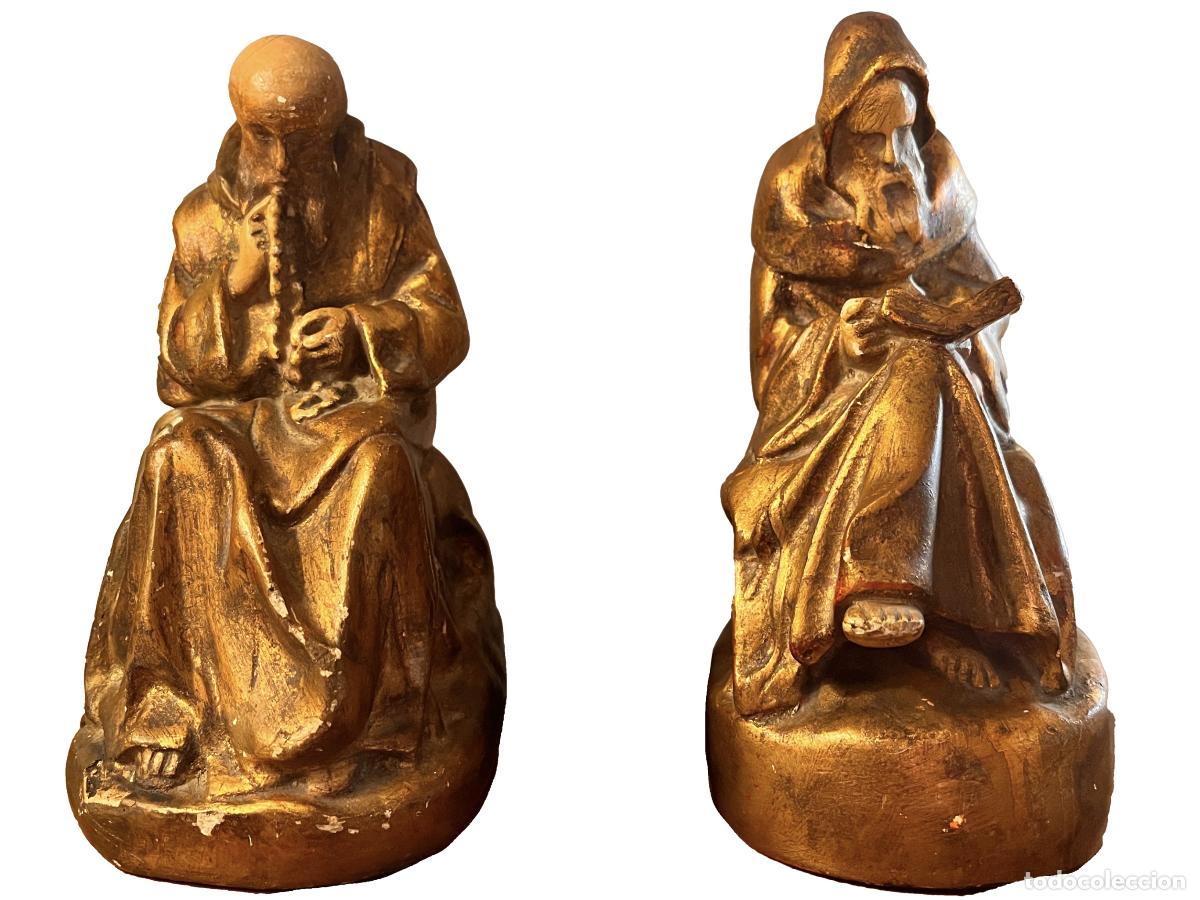 Arte: monjes de estuco policromados. - Foto 1