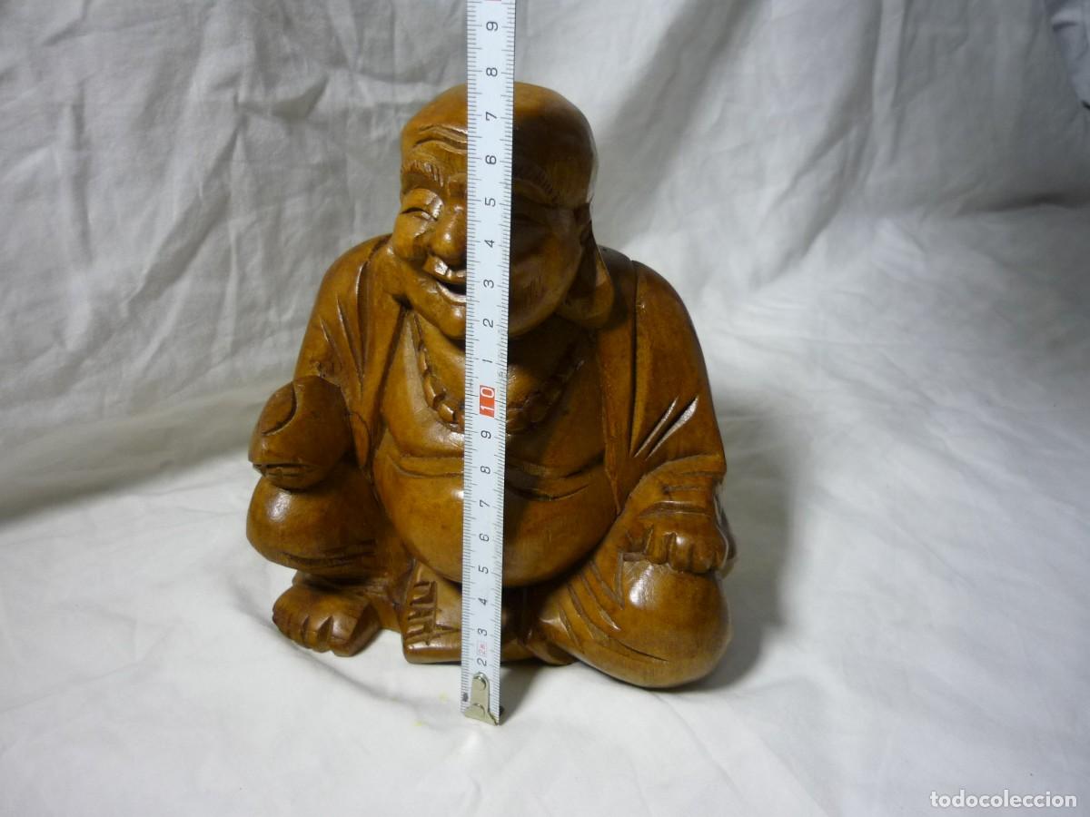 Arte: Talla en madera de buda sonriente - Foto 8