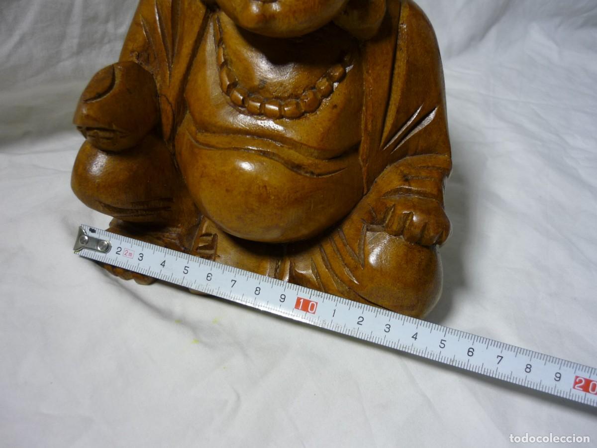 Arte: Talla en madera de buda sonriente - Foto 9