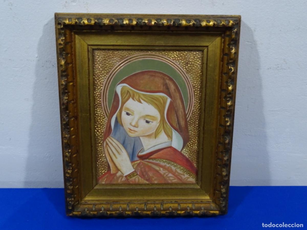 Arte: TECNICA MIXTA SOBRE TABLA ANONIMO. VIRGEN. - Foto 1
