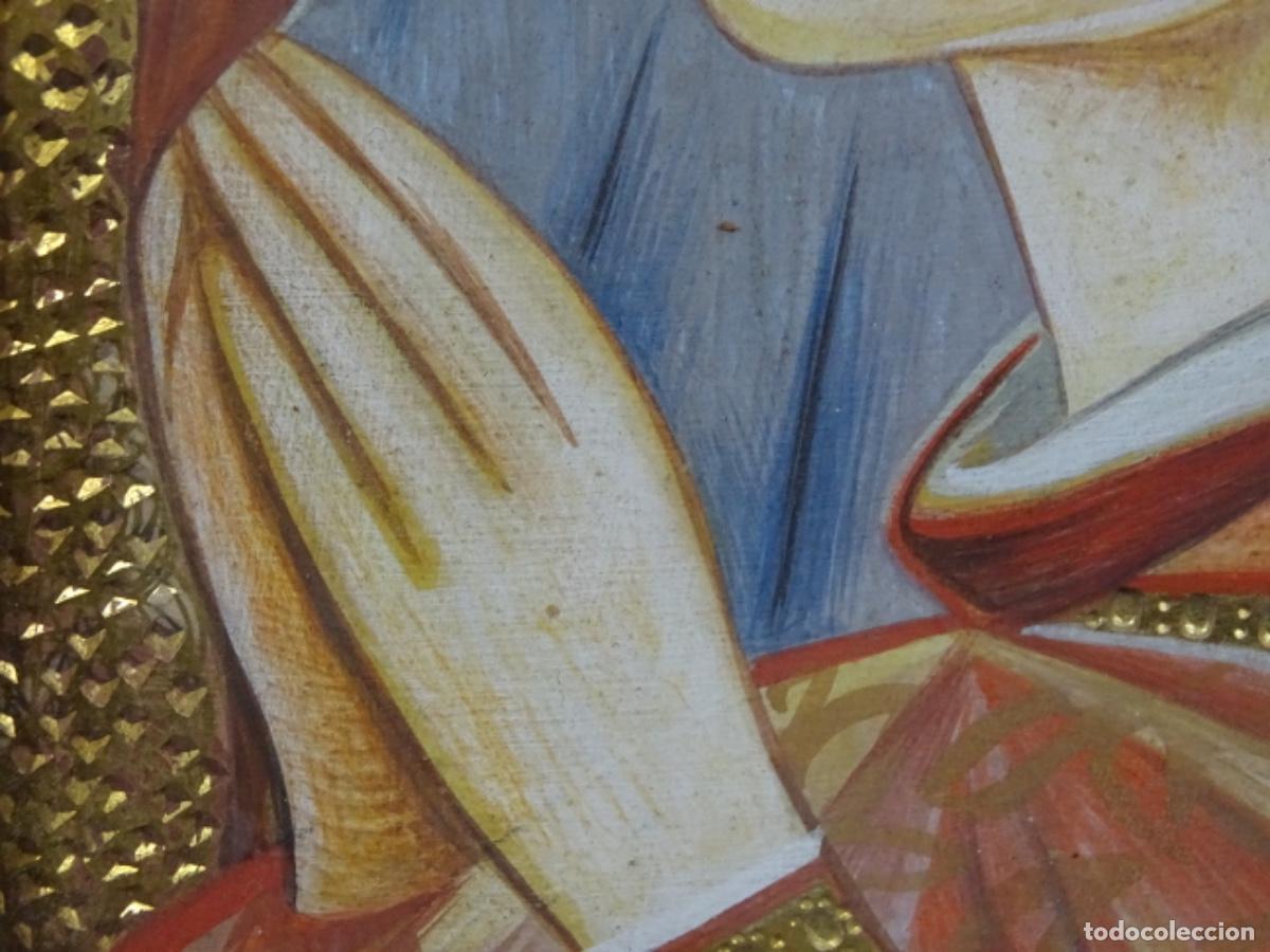Arte: TECNICA MIXTA SOBRE TABLA ANONIMO. VIRGEN. - Foto 7