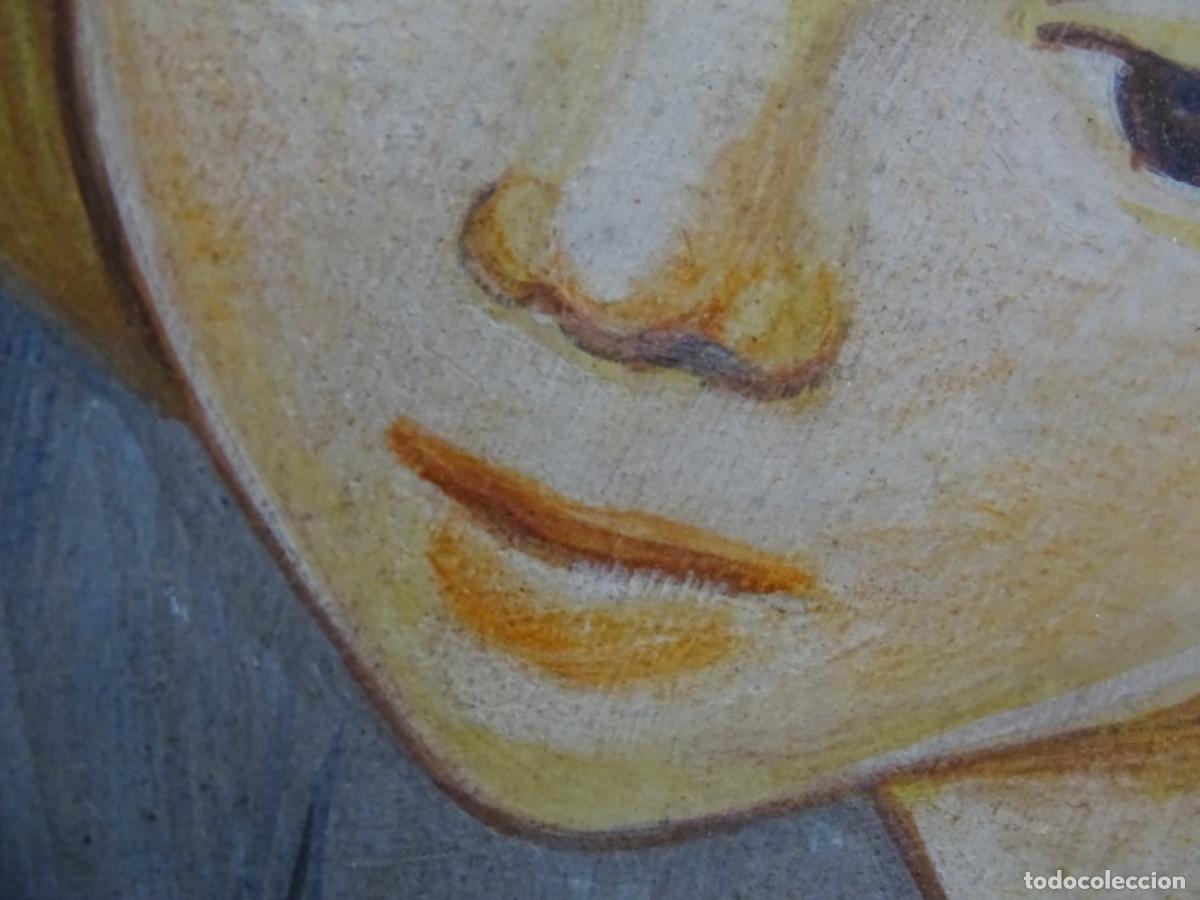 Arte: TECNICA MIXTA SOBRE TABLA ANONIMO. VIRGEN. - Foto 12