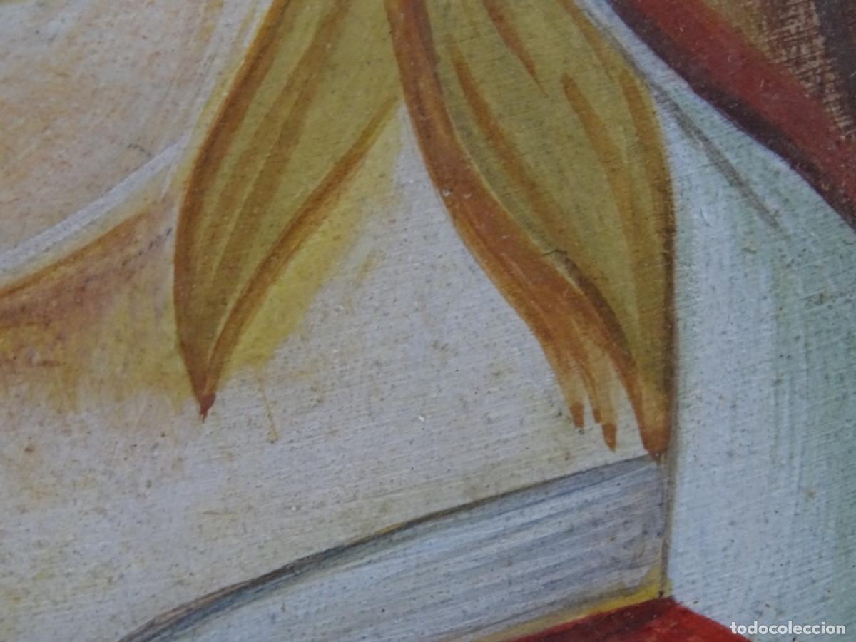Arte: TECNICA MIXTA SOBRE TABLA ANONIMO. VIRGEN. - Foto 13