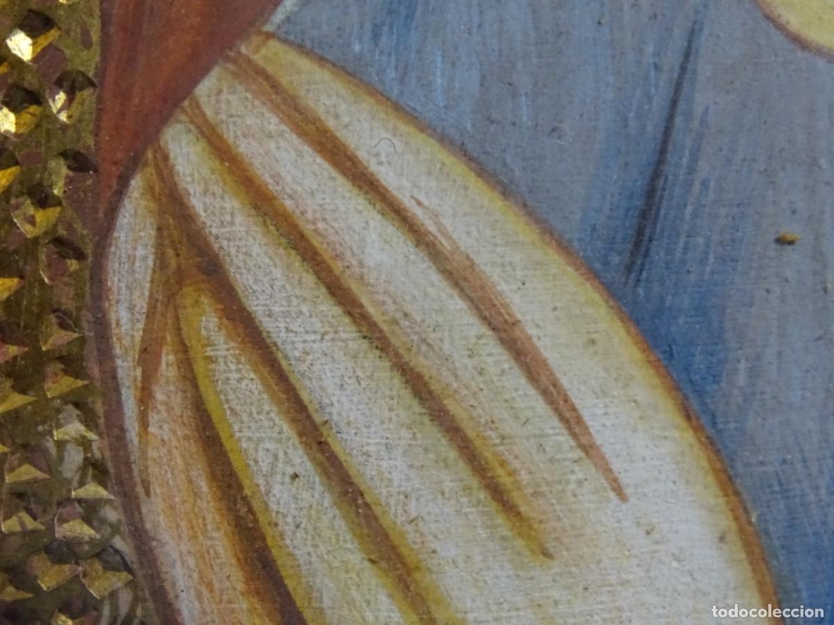 Arte: TECNICA MIXTA SOBRE TABLA ANONIMO. VIRGEN. - Foto 14