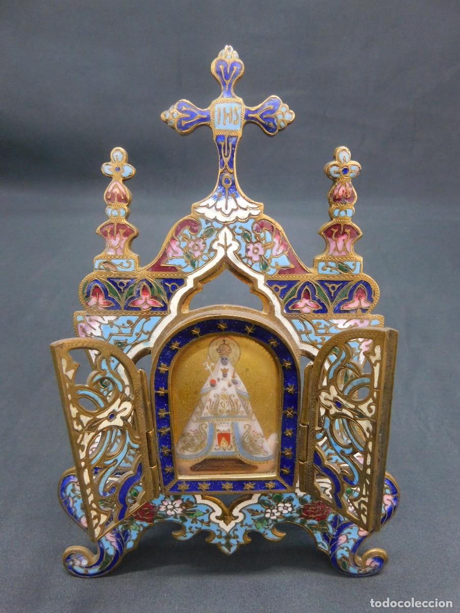 Arte: BRONCE ESMALTE RELIGIOSO - Foto 1