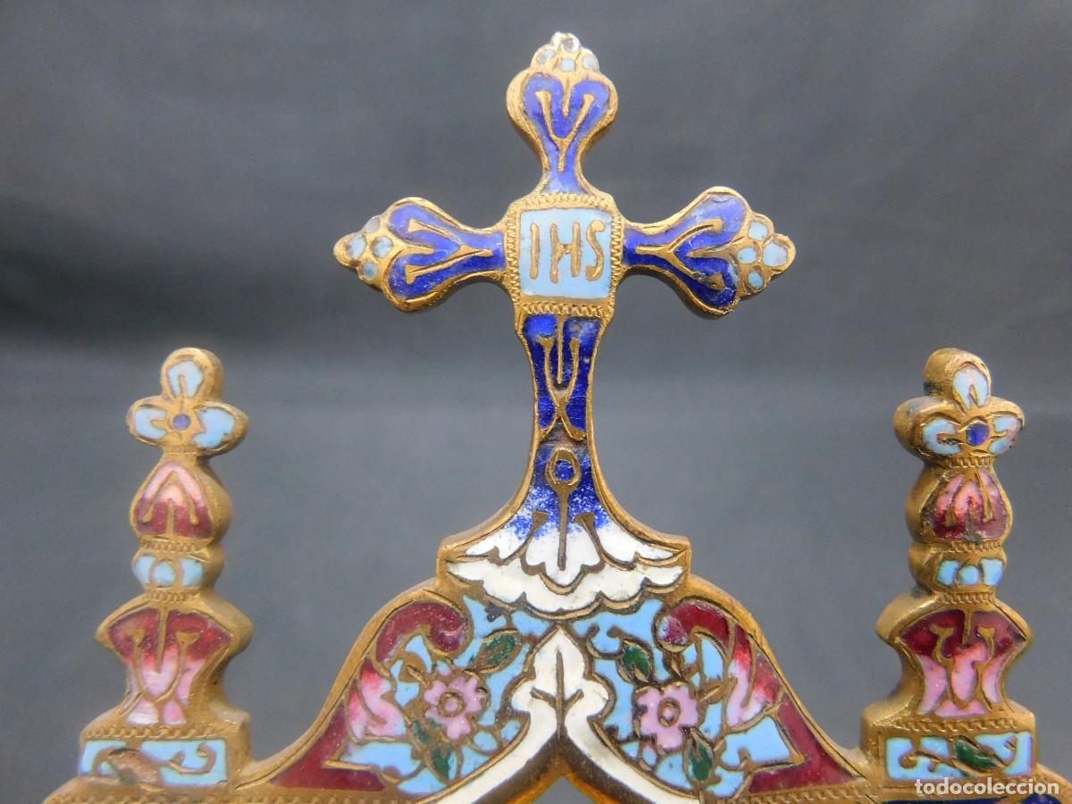 Arte: BRONCE ESMALTE RELIGIOSO - Foto 4
