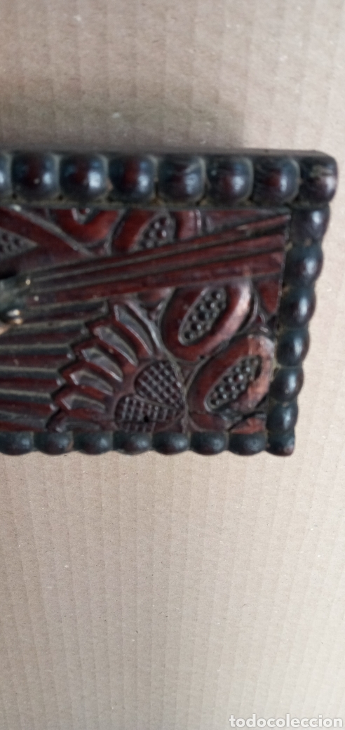 Arte: ANTIGUO CRUCIFIJO DE MADERA. - Foto 5