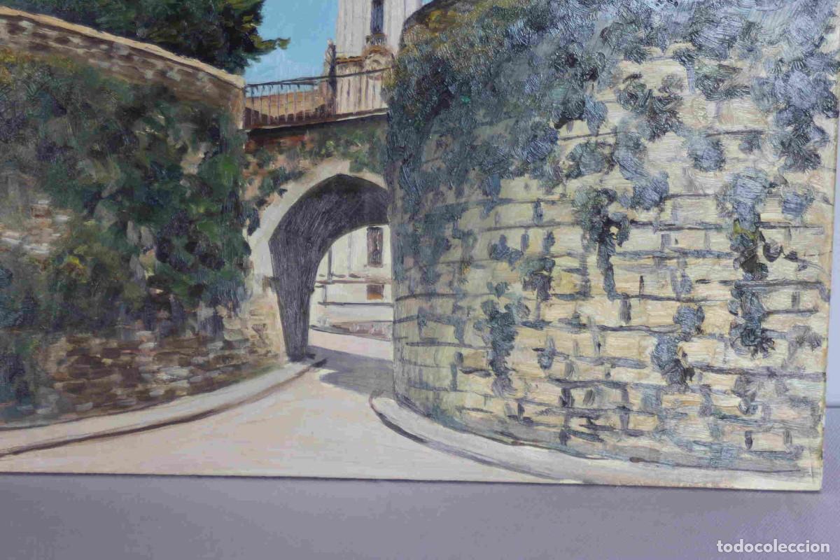 Arte: OLEO SOBRE TABLA MURALLA LUGO - Foto 5