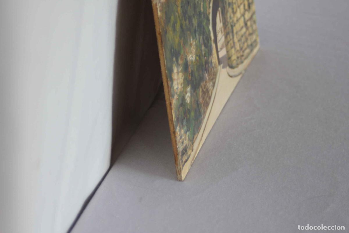 Arte: OLEO SOBRE TABLA MURALLA LUGO - Foto 9