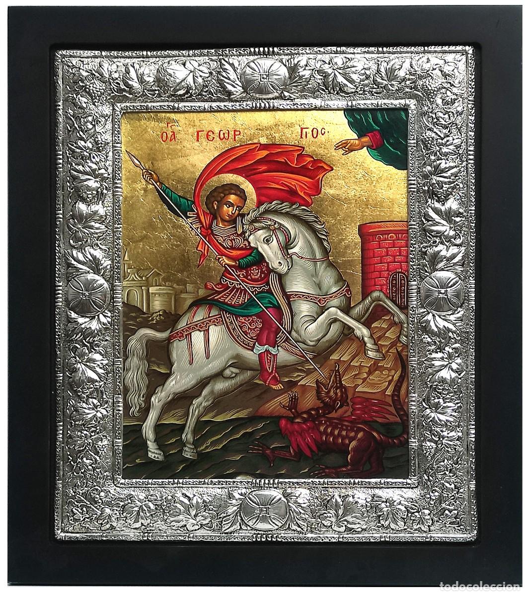 Arte: San Jorge Icono de plata - Foto 2