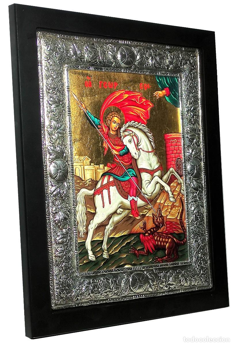 Arte: San Jorge Icono de plata - Foto 3
