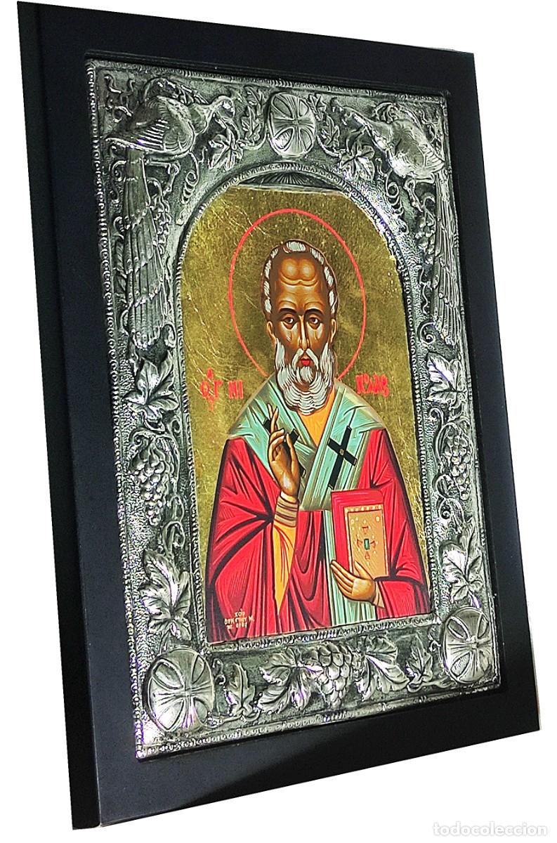 Arte: San Nicolas Icono de plata - Foto 2
