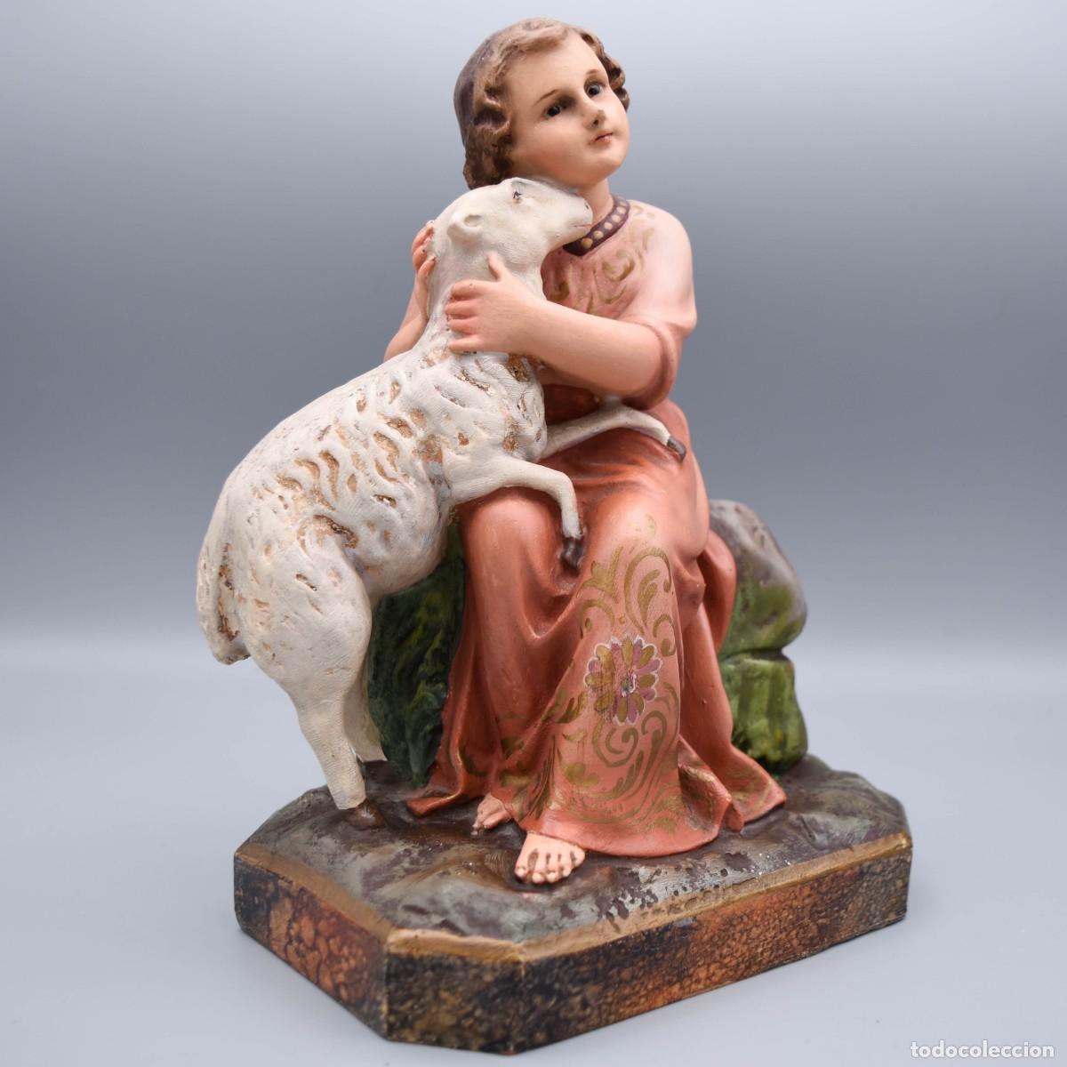 Arte: Olot - Ni&ntilde;o Jes&uacute;s con cordero - Foto 2
