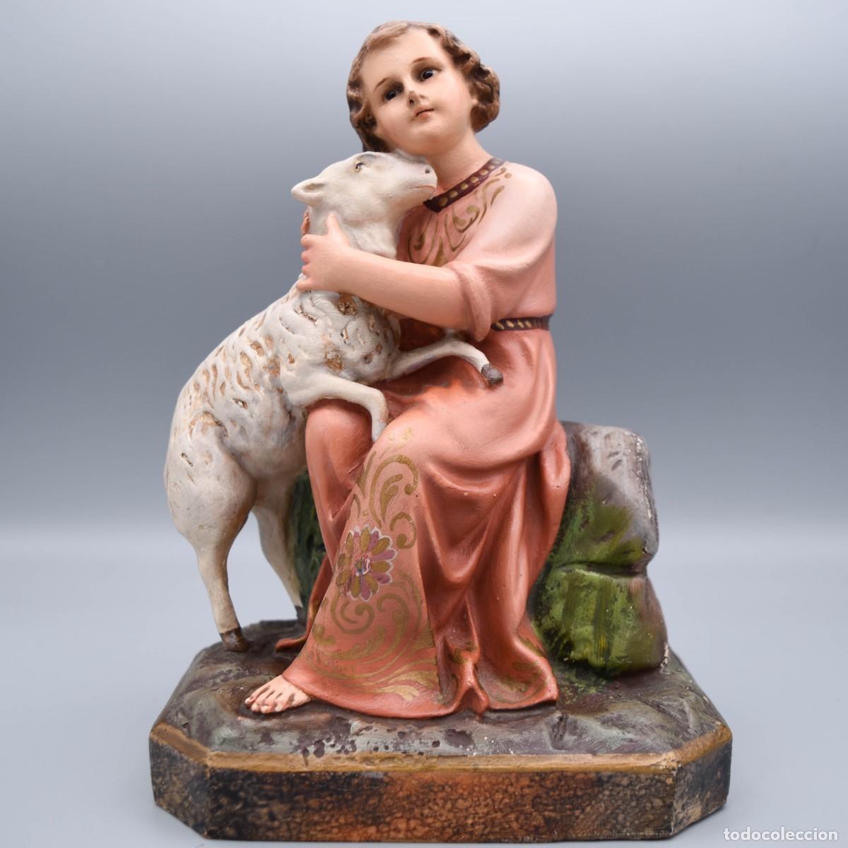 Arte: Olot - Ni&ntilde;o Jes&uacute;s con cordero - Foto 3