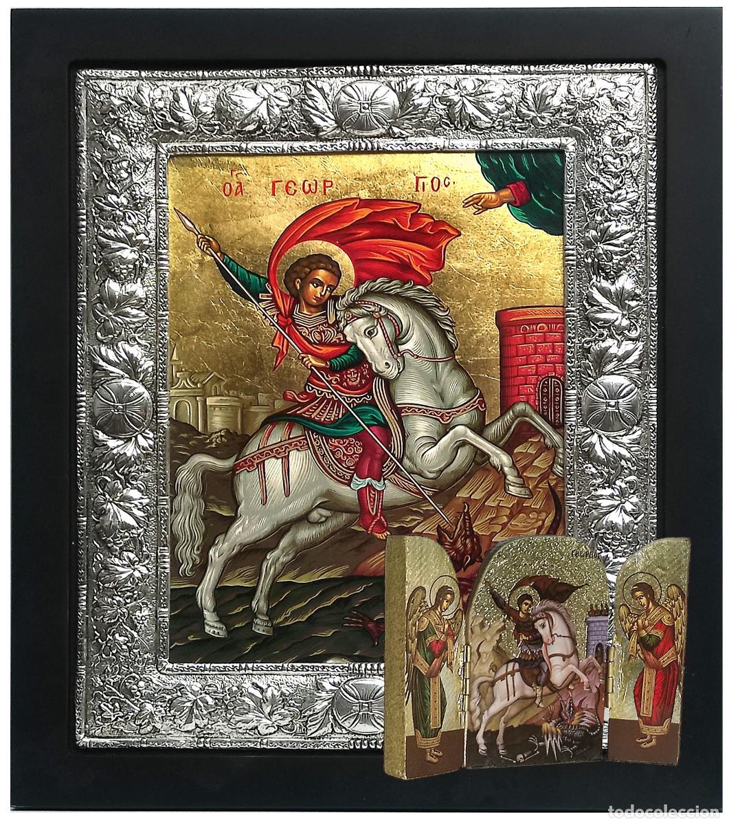 Arte: San Jorge Icono de plata - Foto 1