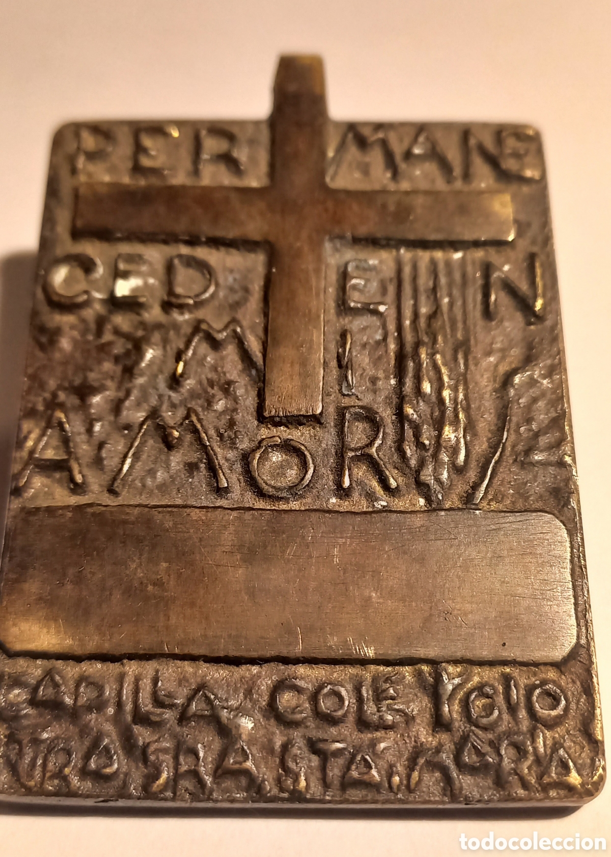 Arte: MEDALLA RELIGIOSA EN BRONCE. - Foto 2