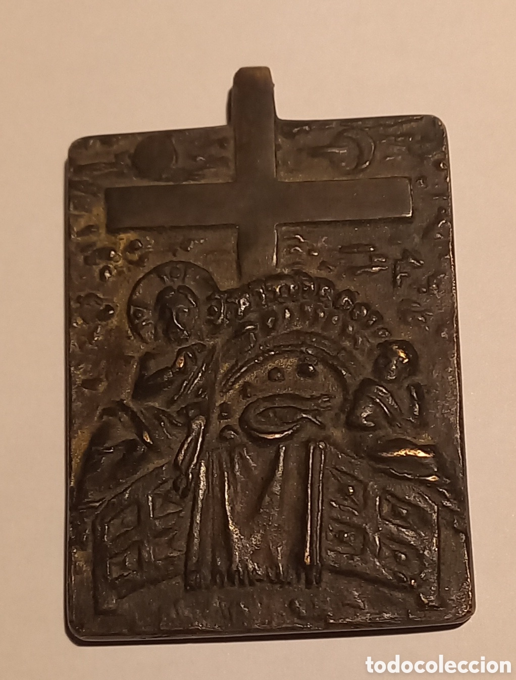 Arte: MEDALLA RELIGIOSA EN BRONCE. - Foto 3