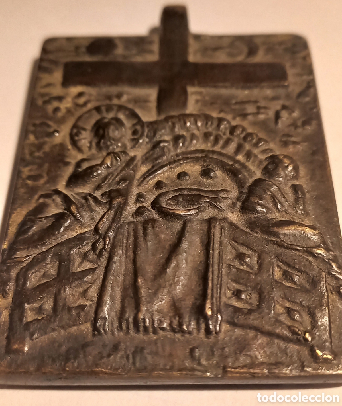 Arte: MEDALLA RELIGIOSA EN BRONCE. - Foto 1