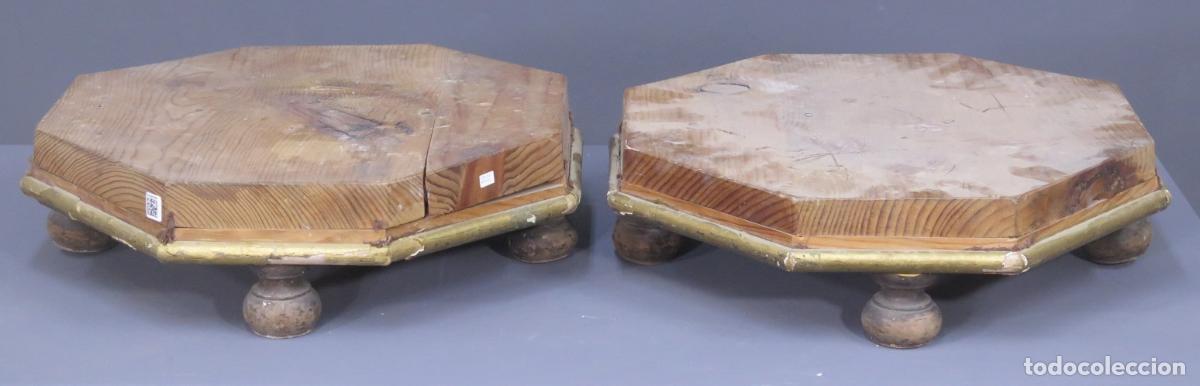 peanas de madera, siglo xix - Compra venta en todocoleccion