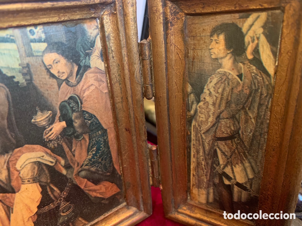 Arte: Retablo triptico en madera - Foto 4