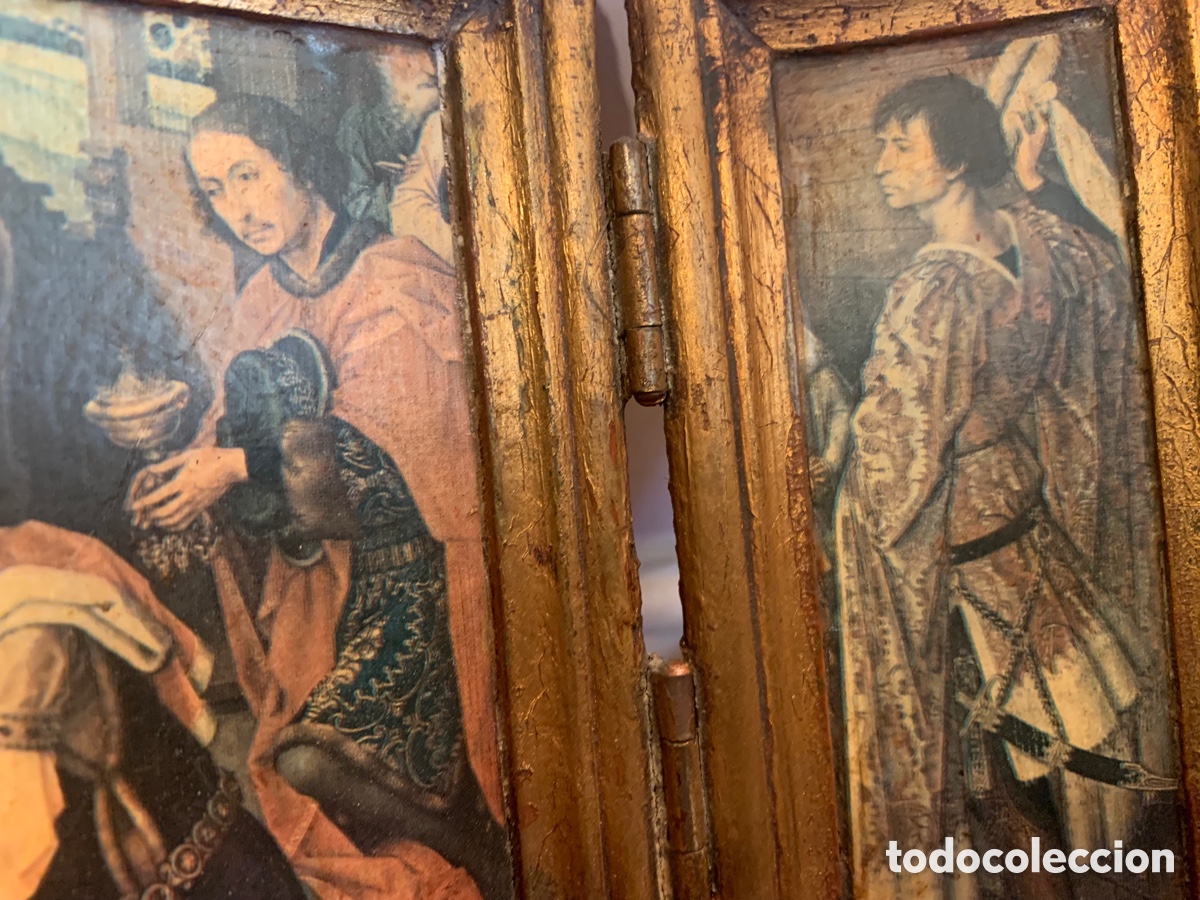Arte: Retablo triptico en madera - Foto 11