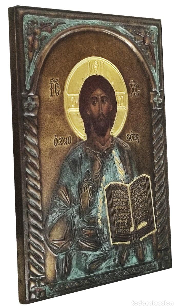 Arte: Icono Cristo de bronce - Foto 2