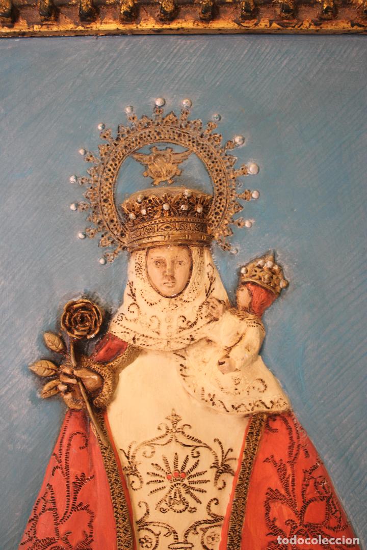 Arte: virgen de covadonga cuadro relieve - Foto 2
