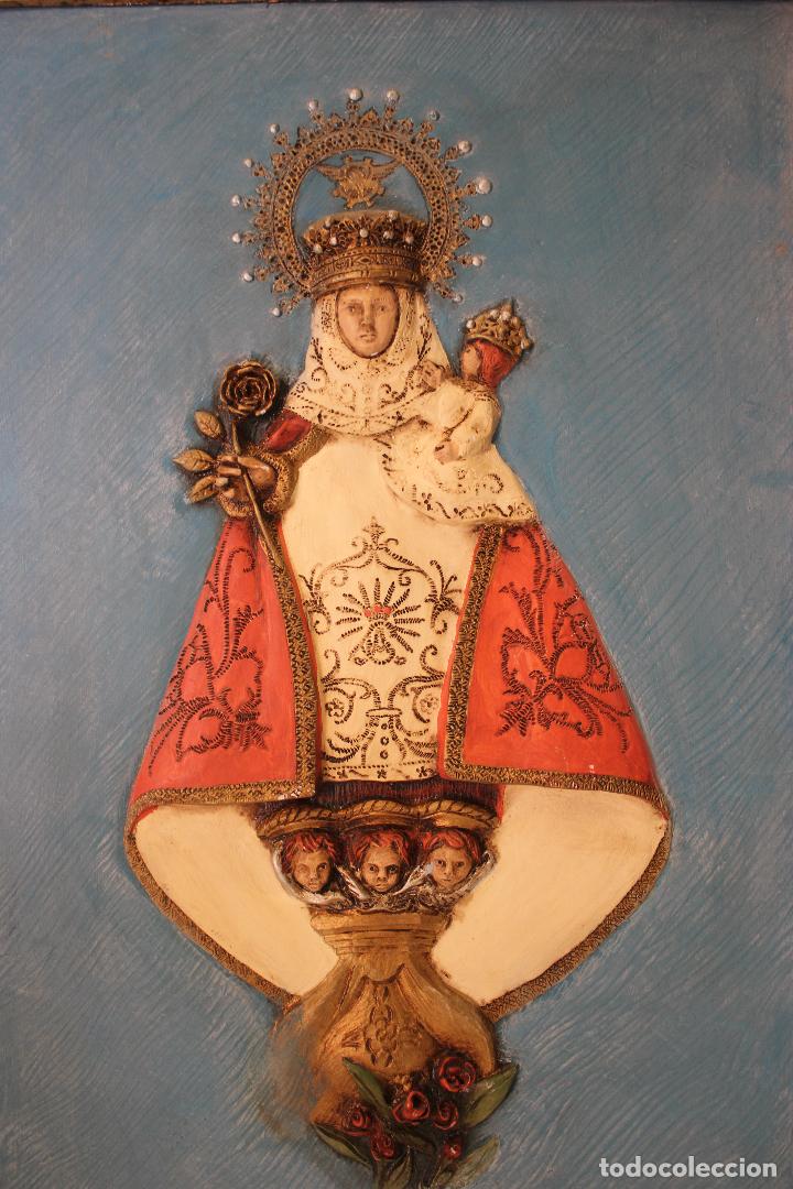 Arte: virgen de covadonga cuadro relieve - Foto 3