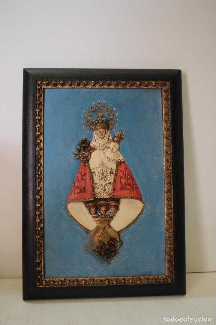 Arte: virgen de covadonga cuadro relieve - Foto 4
